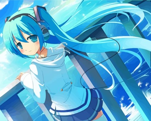 Vocaloid Hatsune Miku paint by numbers