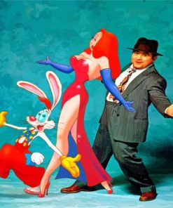 Who Framed Roger Rabbit Disney Plus paint by numbers