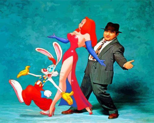 Who Framed Roger Rabbit Disney Plus paint by numbers