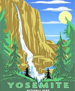 Yosemite Park paint by numbers