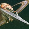 Starship NCC 1701 Star Trekc paint by numbers