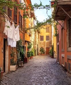 Old Town Trastevere Paint By Numbers