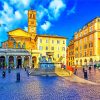 Basilica of Santa Maria in Trastevere paint by numbers