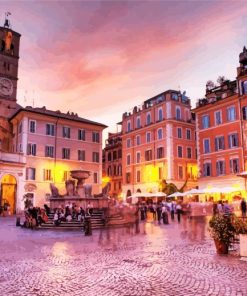 Trastevere Italy Paint By Numbers