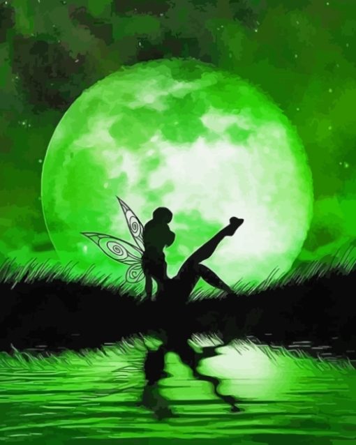 Tinkerbell Silhouette Paint By Numbers